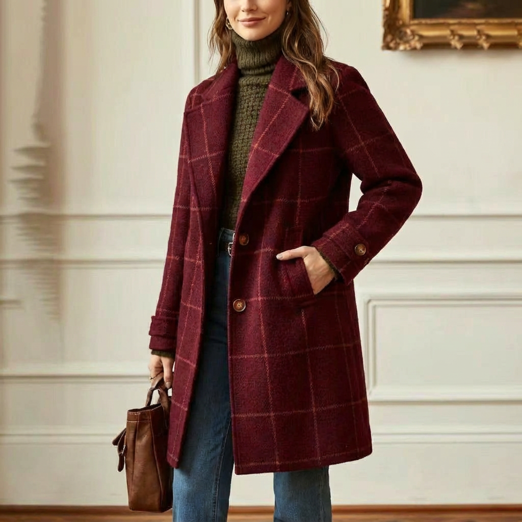 Cambridge | Wool Check Coat