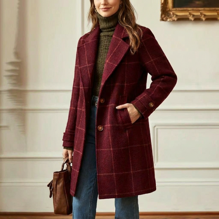 Cambridge | Wool Check Coat