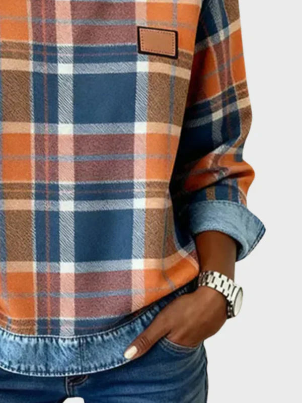 CELESTIA | CHECKERED SWEATSHIRT
