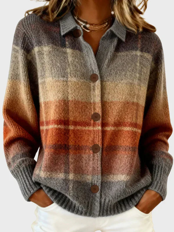 VICTORIA | RETRO PLAID SWEATER