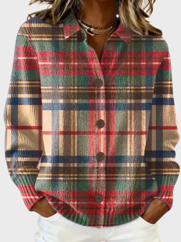 VICTORIA | RETRO PLAID SWEATER