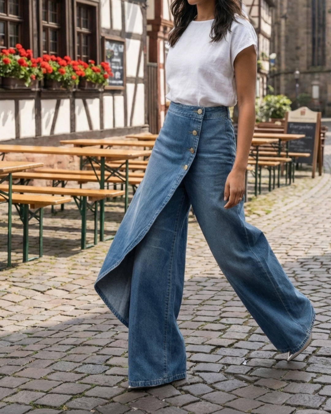 Abigail | Wrap Denim Jeans