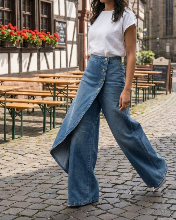 Abigail | Wrap Denim Jeans