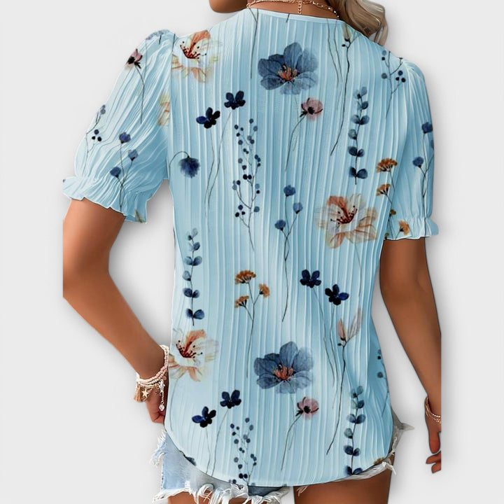 Emily | Pointed Neck Blouse