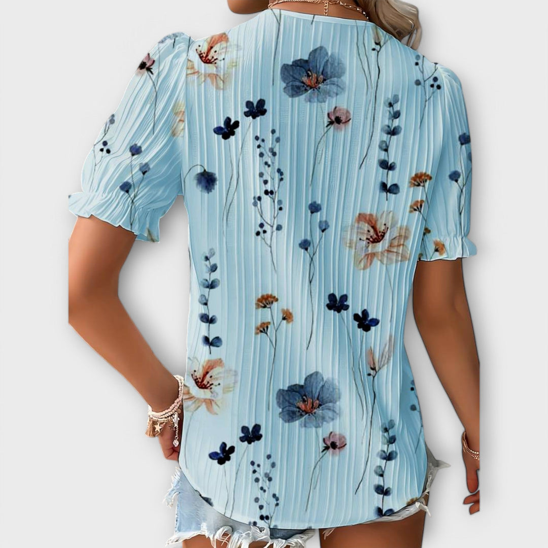 Emily | Pointed Neck Blouse