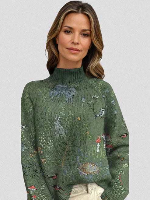 CAELIN | KNITTED TURTLENECK SWEATER