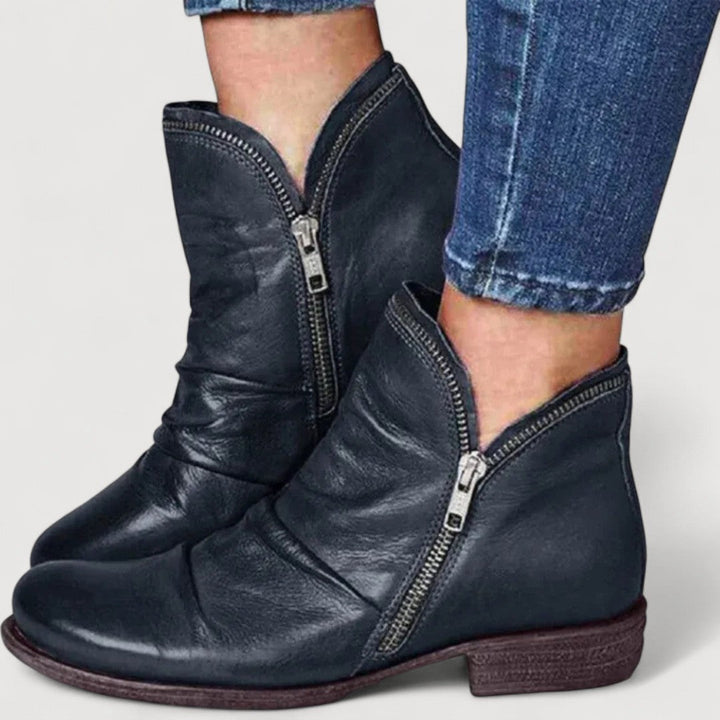 Lianella | Zip Ankle Boots