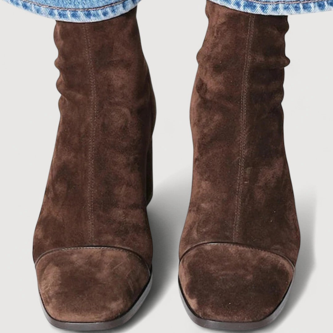 Maurine | Square Toe Heel Boots