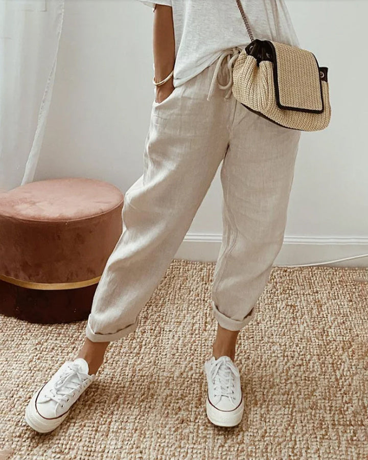 Harper | Drawstring Straight Leg Pants