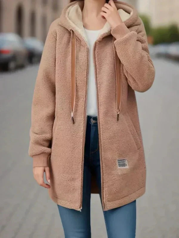 GAIA | COZY HOODED FLEECE JACKET