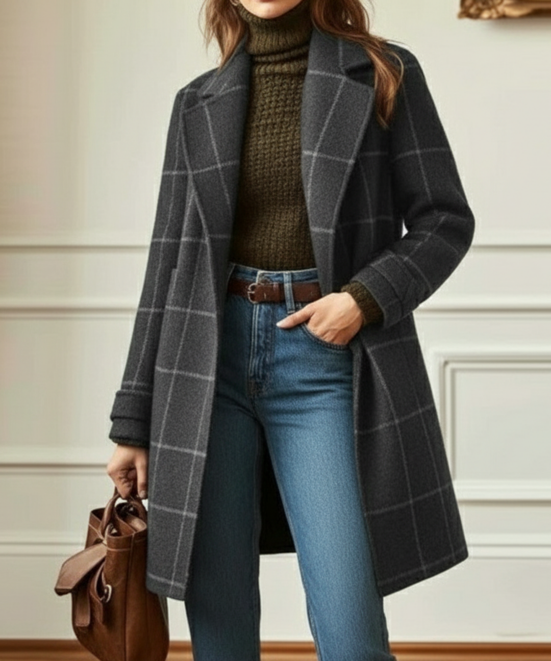 Cambridge | Wool Check Coat