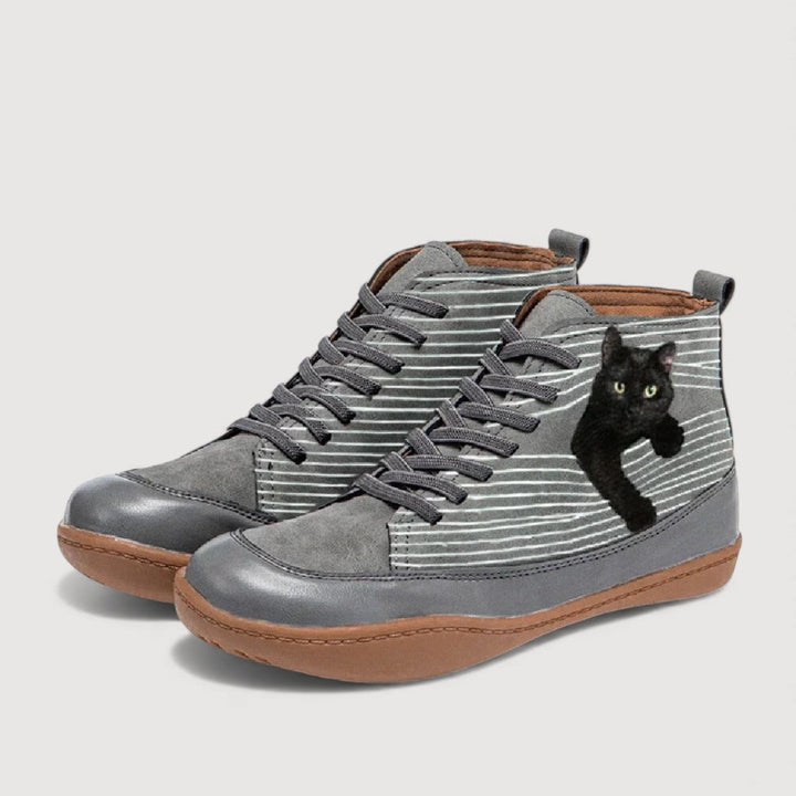 Elisen | Cat Print Trainers