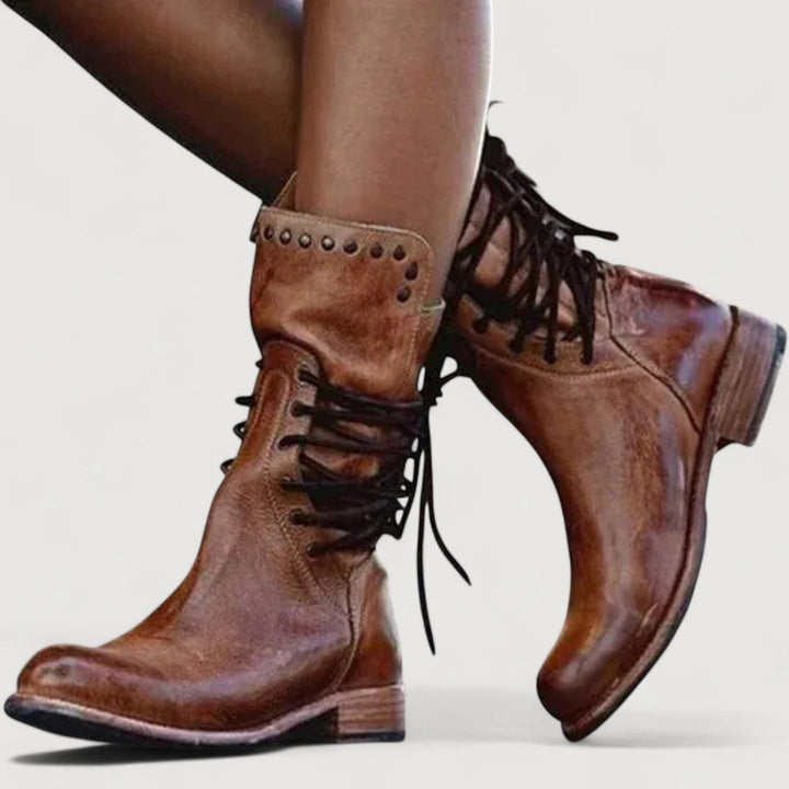Maren | Western Lace-Up Boots