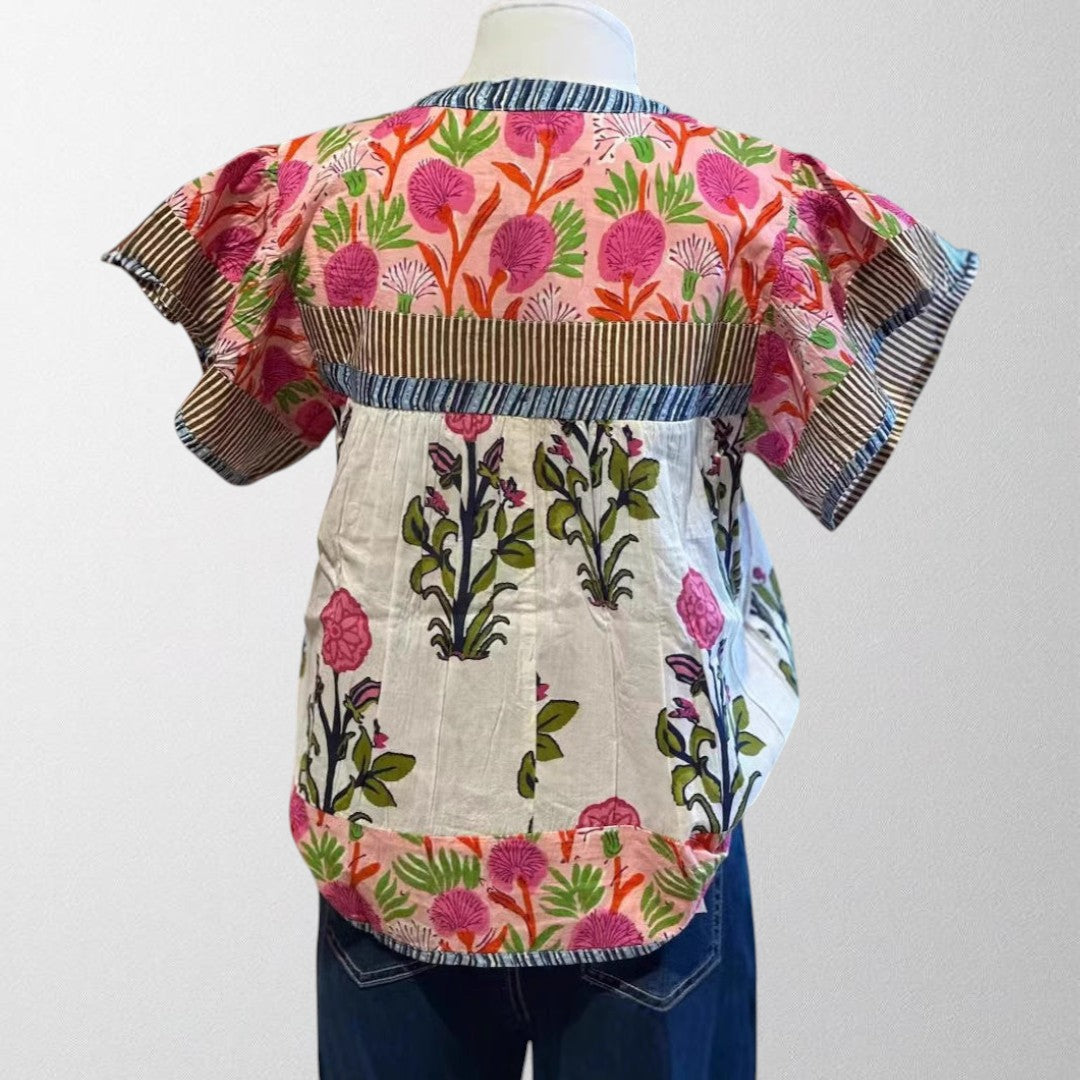 Chloe | Boho Embroidered Blouse