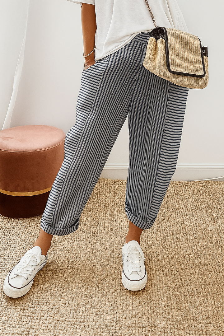 Marlyn | Striped Trousers