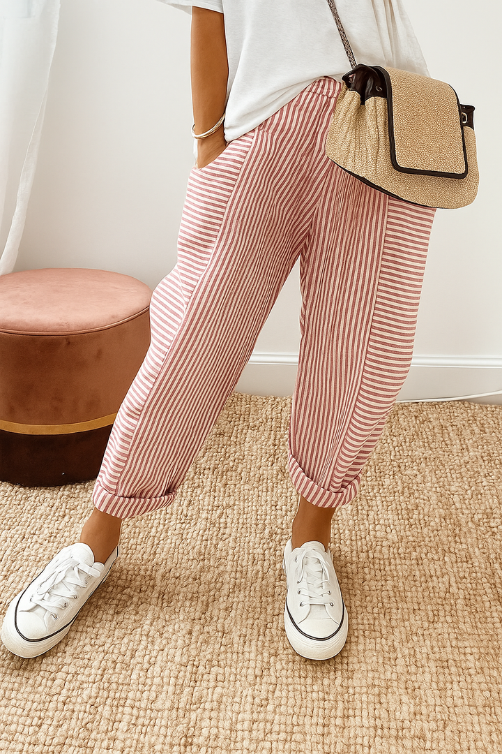 Marlyn | Striped Trousers
