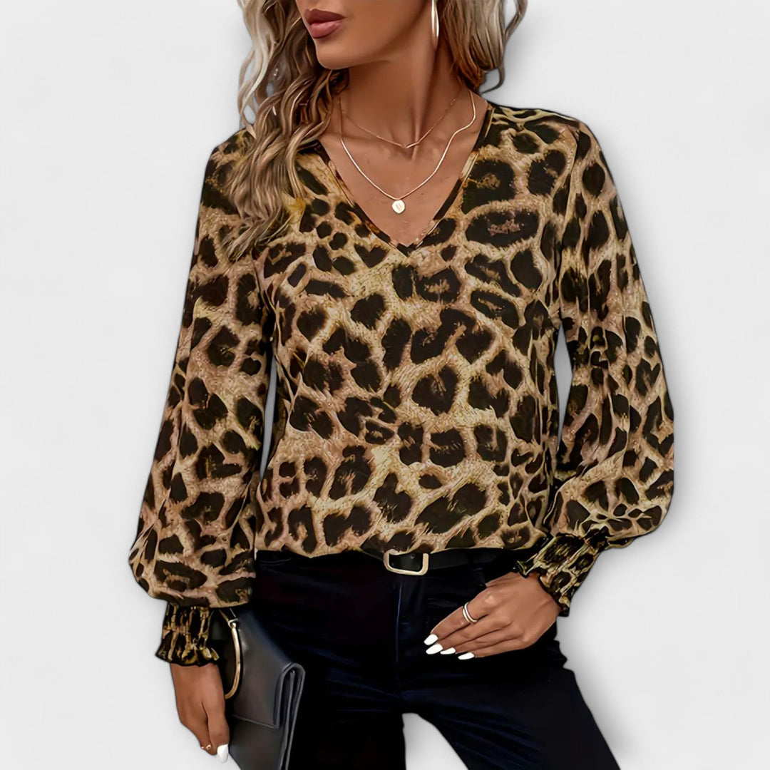 Stella | Leopard Print Blouse