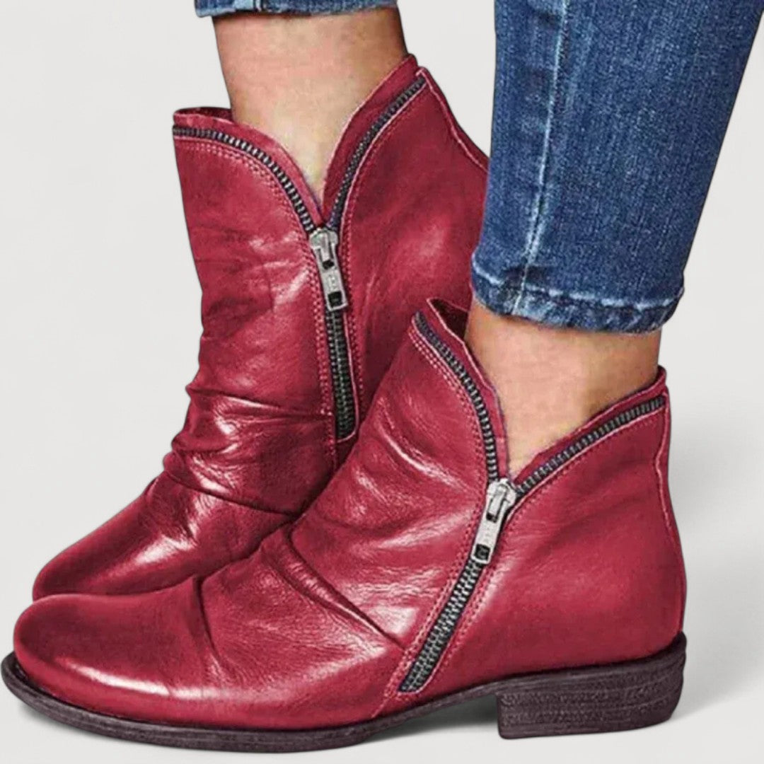 Lianella | Zip Ankle Boots
