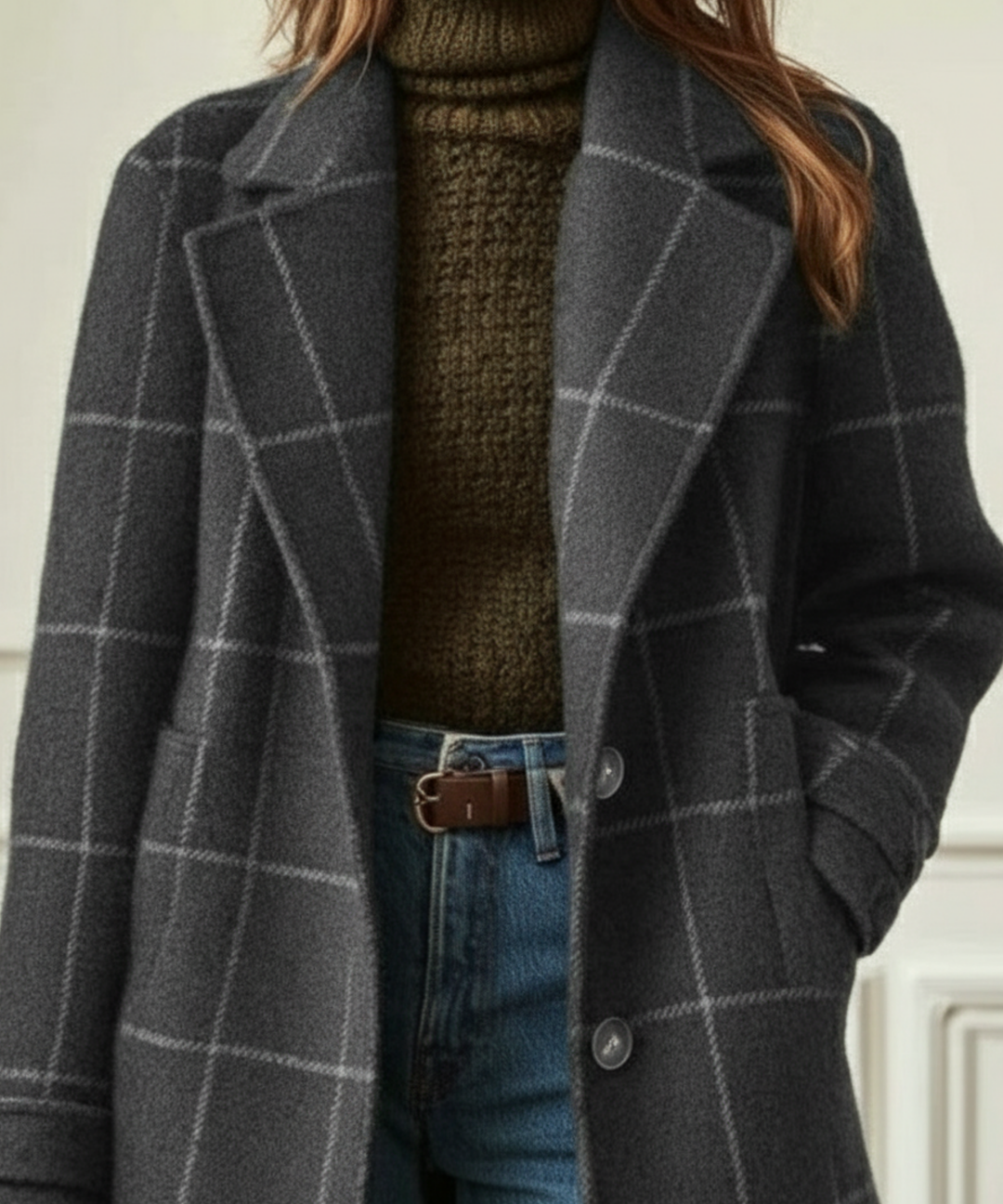 Cambridge | Wool Check Coat