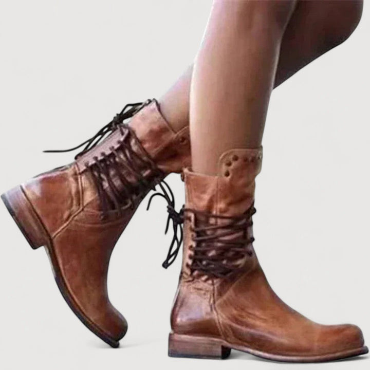 Maren | Western Lace-Up Boots