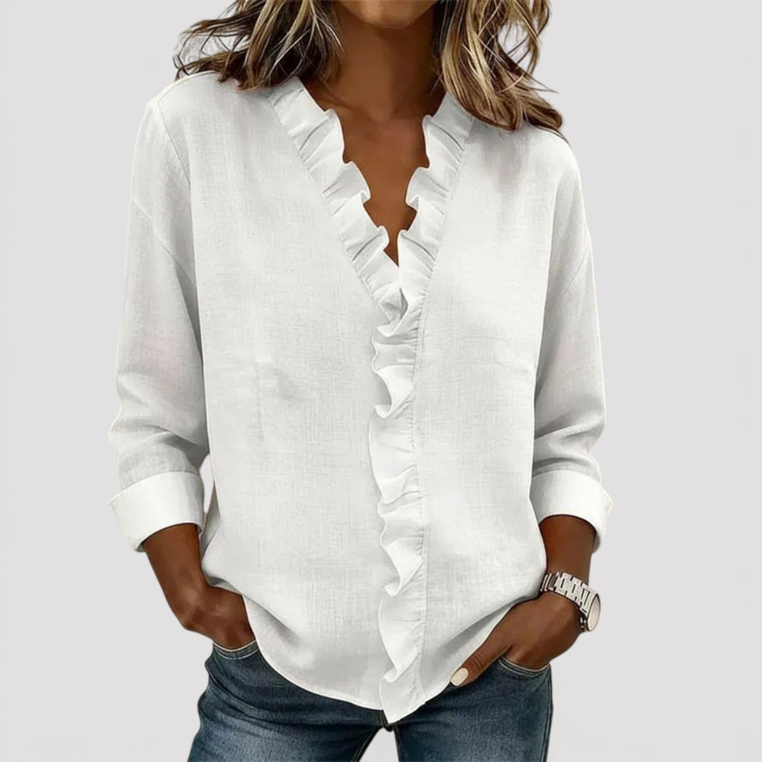 Cristine | Ruffle Detail Blouse