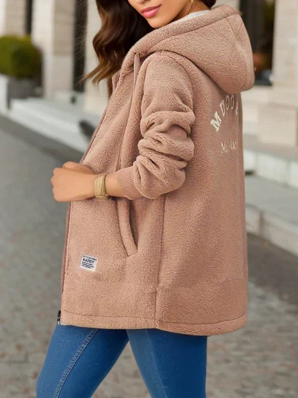 GAIA | COZY HOODED FLEECE JACKET