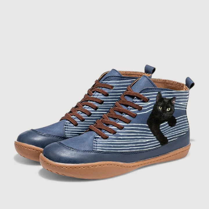 Elisen | Cat Print Trainers