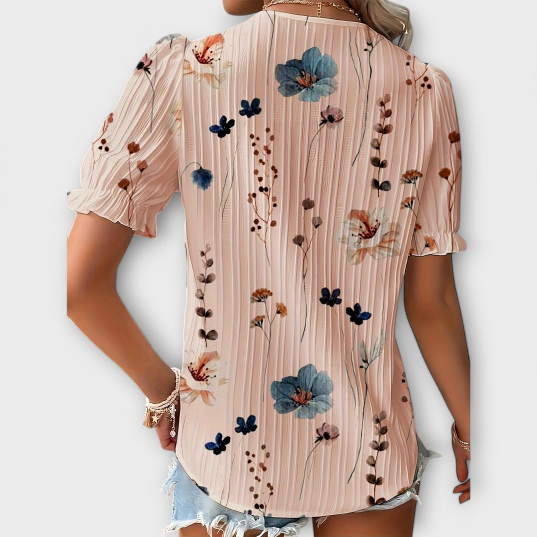 Emily | Pointed Neck Blouse