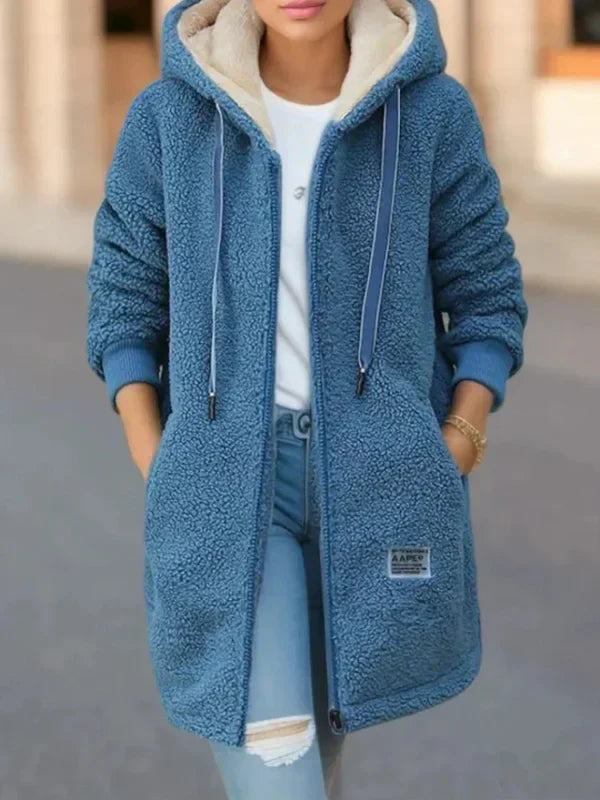 GAIA | COZY HOODED FLEECE JACKET