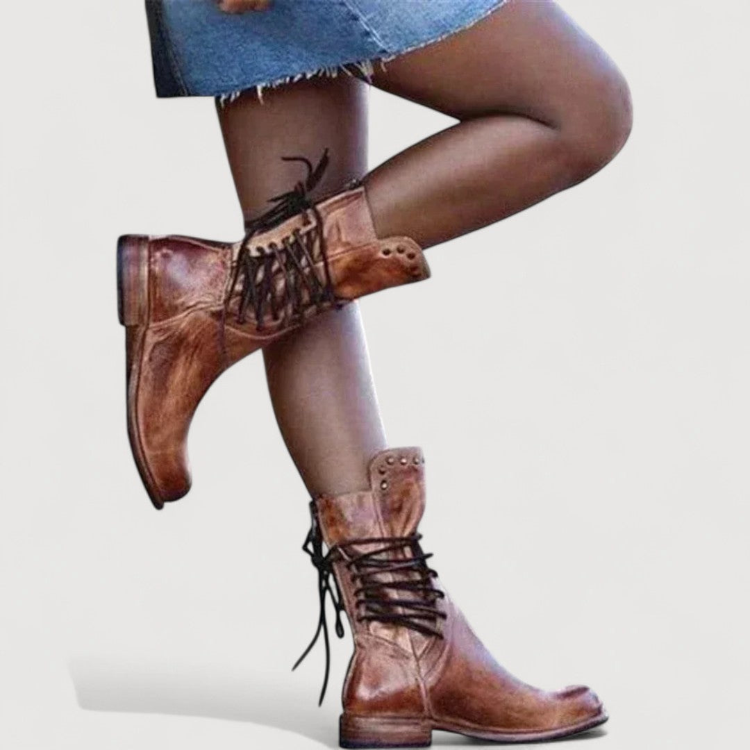 Maren | Western Lace-Up Boots