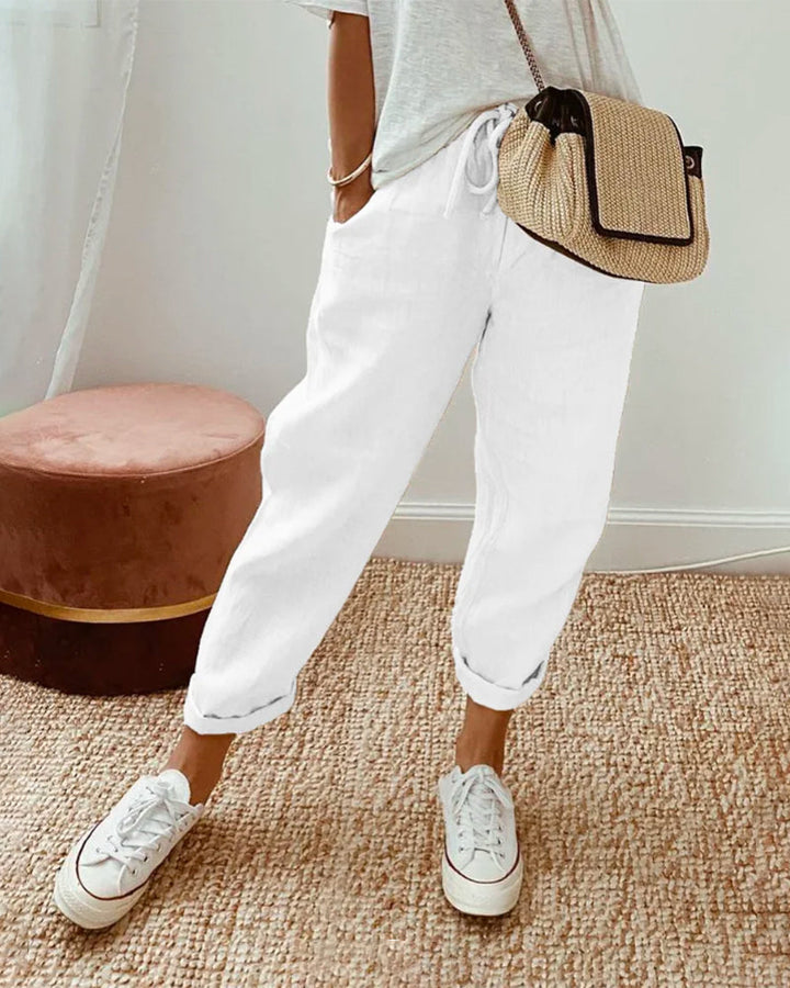 Harper | Drawstring Straight Leg Pants