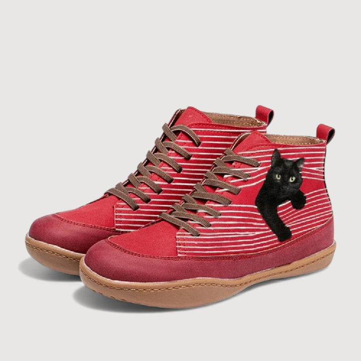 Elisen | Cat Print Trainers