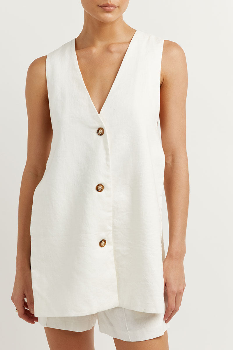 Fiona | Sleeveless Button Set