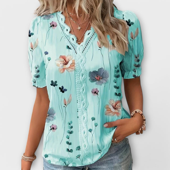 Emily | Pointed Neck Blouse