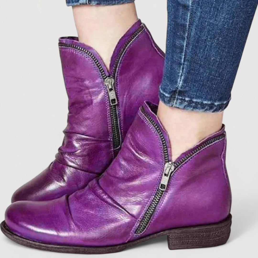 Lianella | Zip Ankle Boots