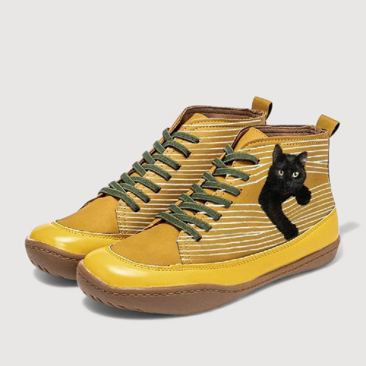 Elisen | Cat Print Trainers