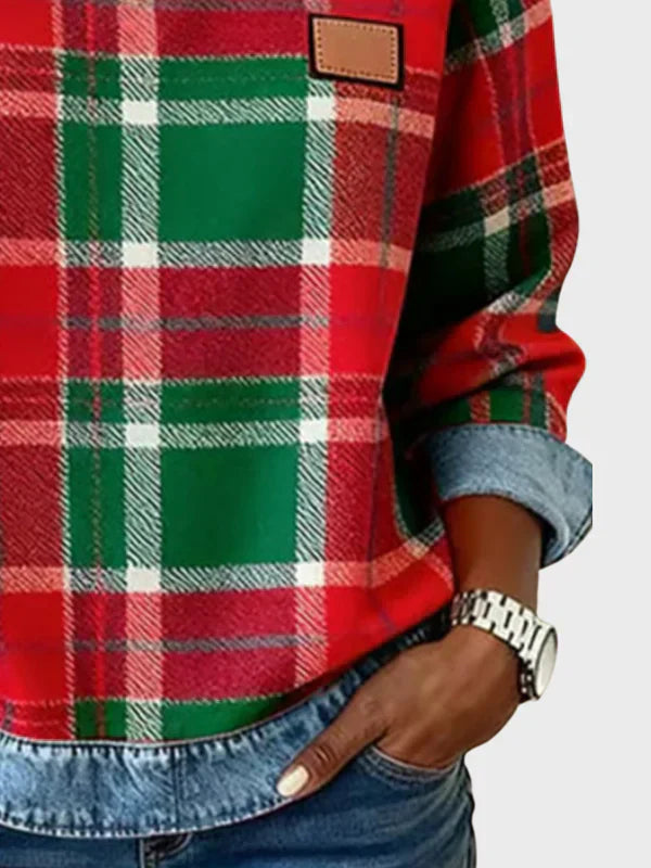 CELESTIA | CHECKERED SWEATSHIRT