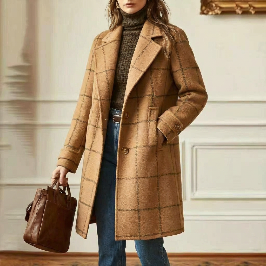 Cambridge | Wool Check Coat