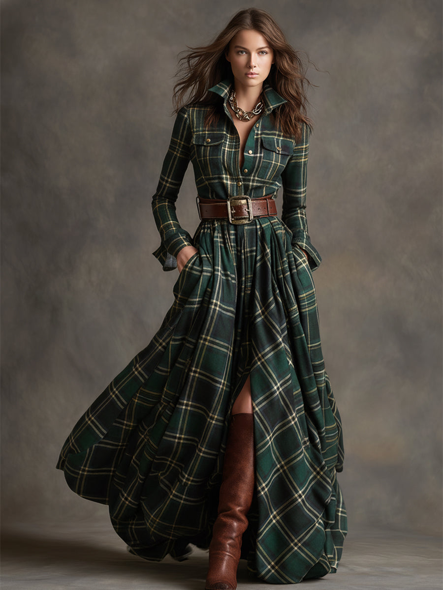 Mireline - Classic Button-Up Shirt Dress