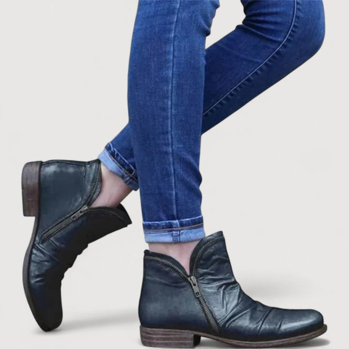 Lianella | Zip Ankle Boots