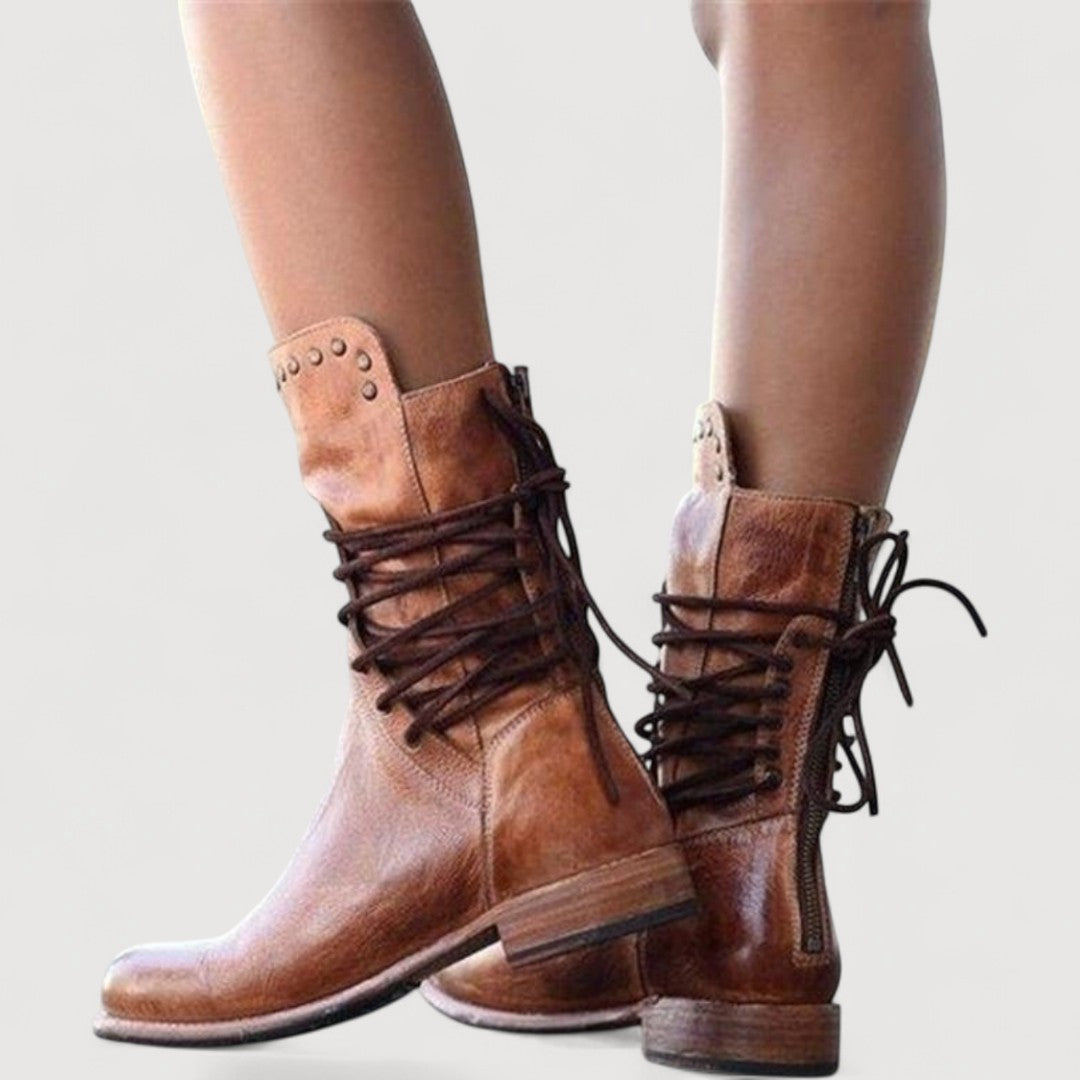Maren | Western Lace-Up Boots