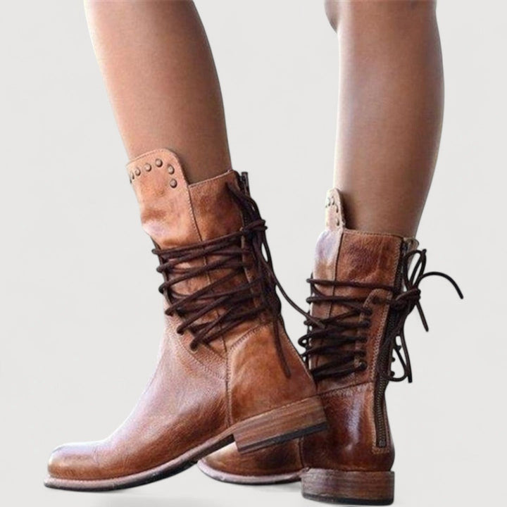 Maren | Western Lace-Up Boots