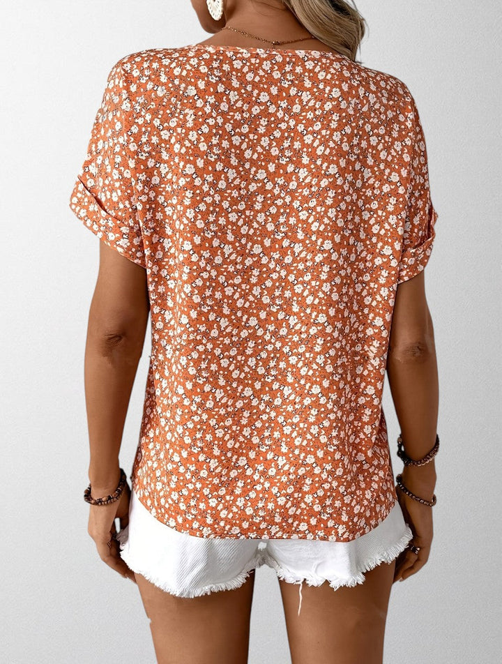 Olivia | Floral Button Blouse