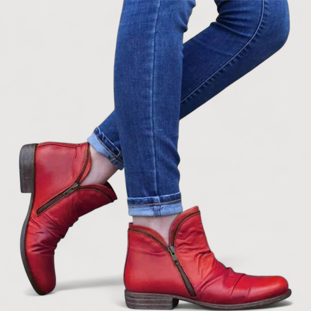 Lianella | Zip Ankle Boots