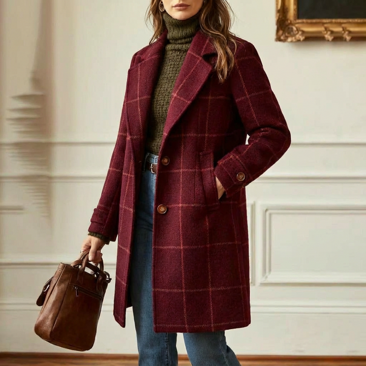 Cambridge | Wool Check Coat