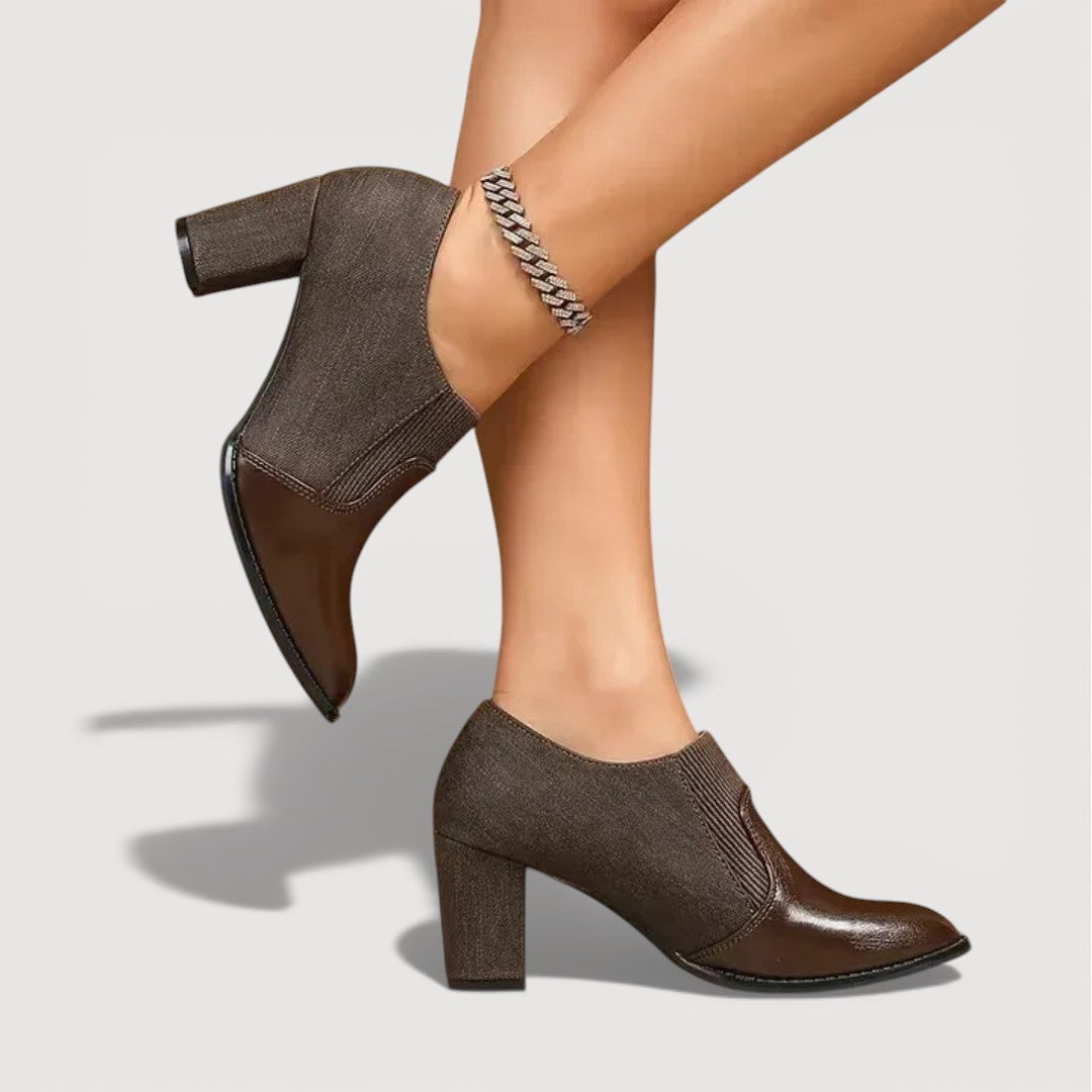 Crisilyn | Vintage Block Heel Boots