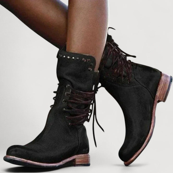 Maren | Western Lace-Up Boots