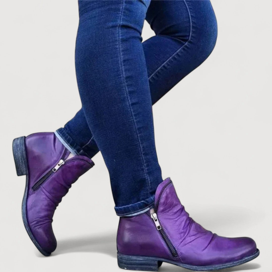Lianella | Zip Ankle Boots