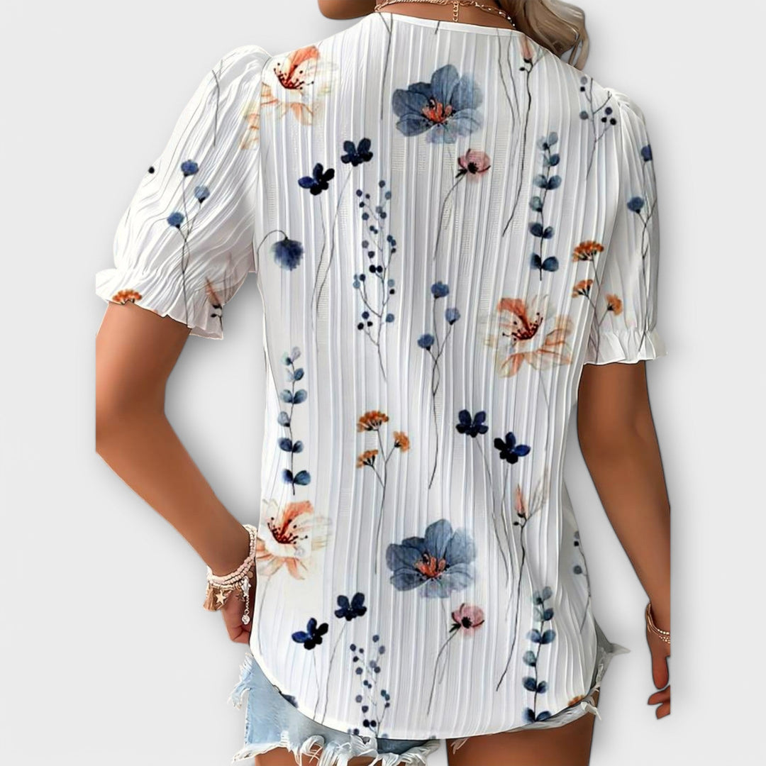 Emily | Pointed Neck Blouse
