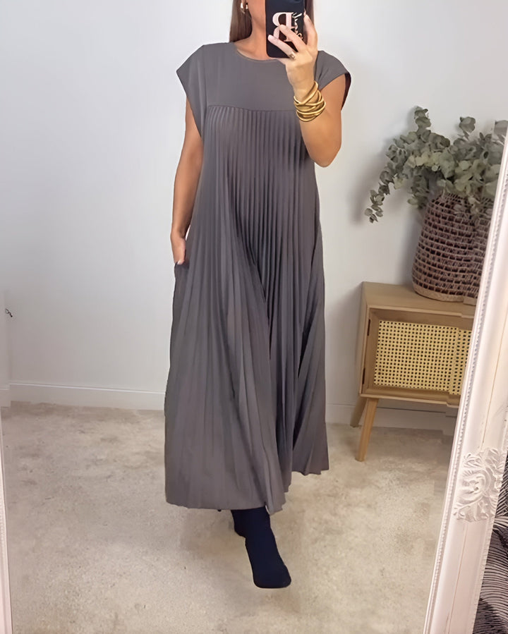Simone | Pleated Dress